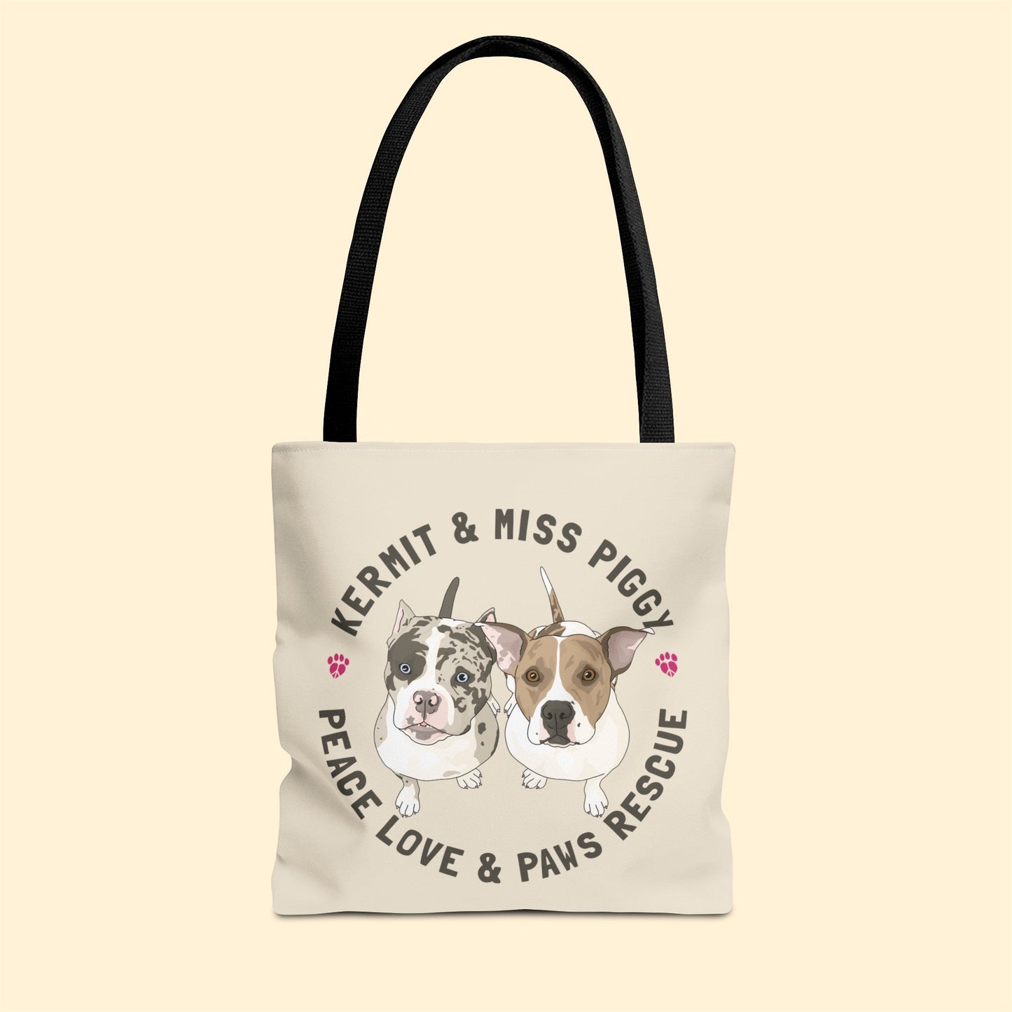 Peace Love & Paws | FUNDRAISER | Tote Bag - Detezi Designs-19826033663042363277