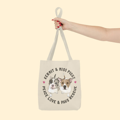 Peace Love & Paws | FUNDRAISER | Tote Bag - Detezi Designs-19826033663042363277