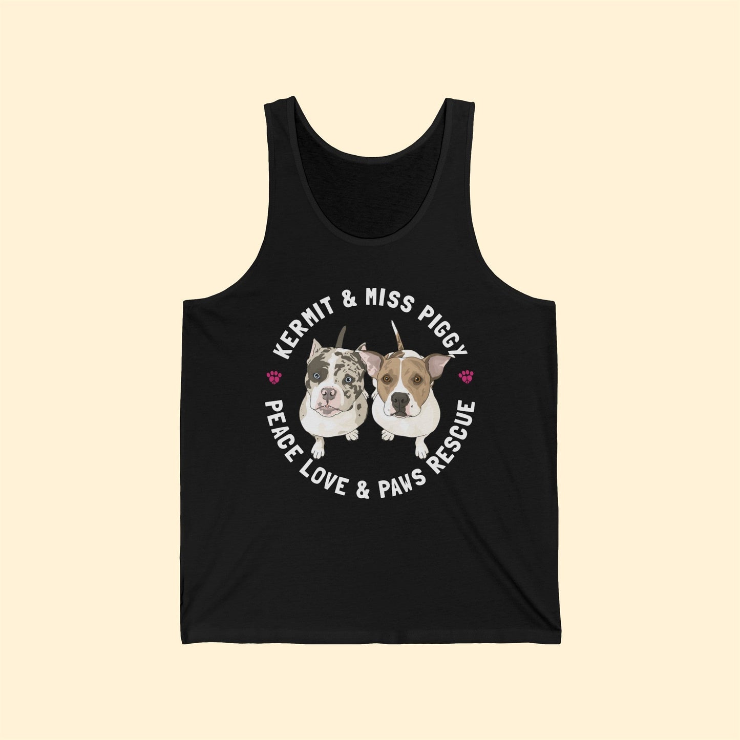 Peace Love & Paws | FUNDRAISER | Unisex Jersey Tank - Detezi Designs-23121208306676996168