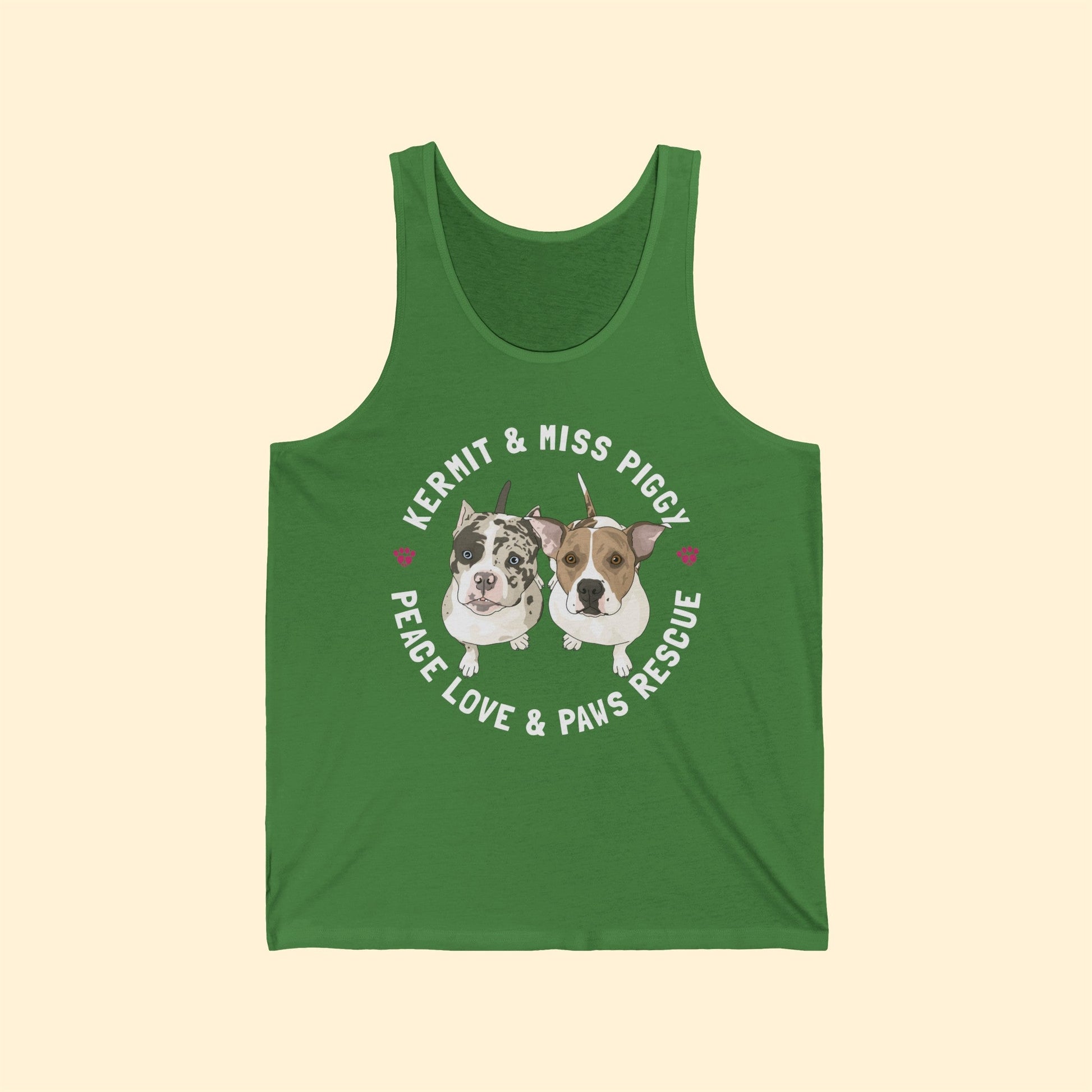 Peace Love & Paws | FUNDRAISER | Unisex Jersey Tank - Detezi Designs-28446466404018687782