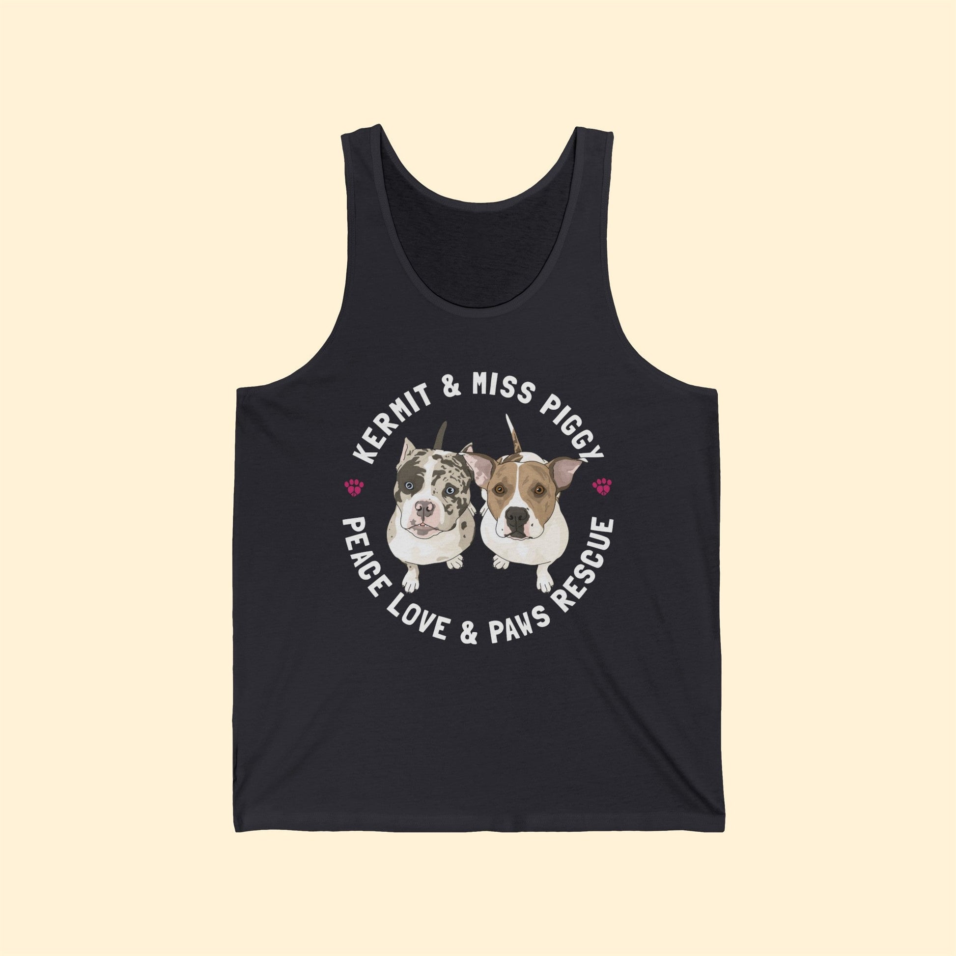 Peace Love & Paws | FUNDRAISER | Unisex Jersey Tank - Detezi Designs-31813348256146347694