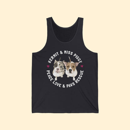 Peace Love & Paws | FUNDRAISER | Unisex Jersey Tank - Detezi Designs-31813348256146347694