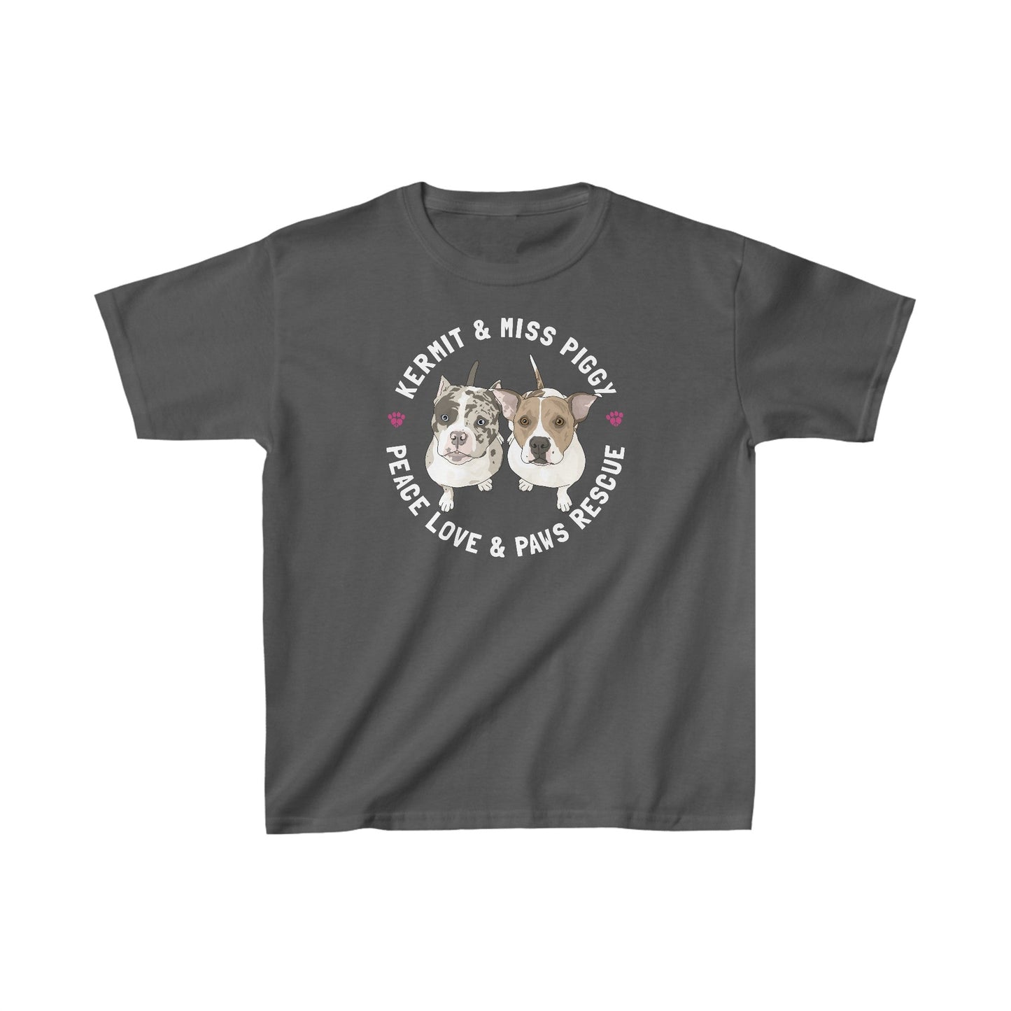 Peace Love & Paws | FUNDRAISER | **YOUTH SIZE** Tee - Detezi Designs-12494922266952492661