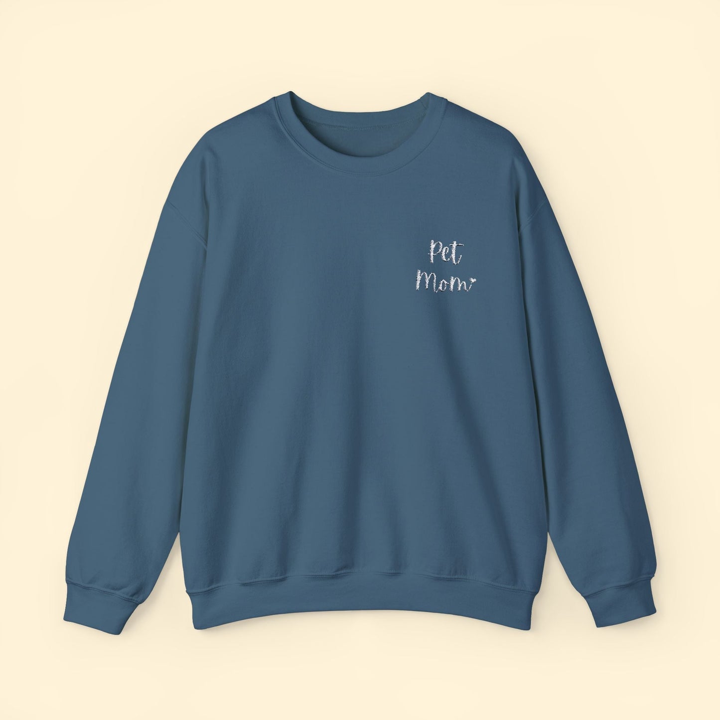 Pet Mom | Embroidered | Unisex Crewneck Sweatshirt - Detezi Designs - 26596641379799587700