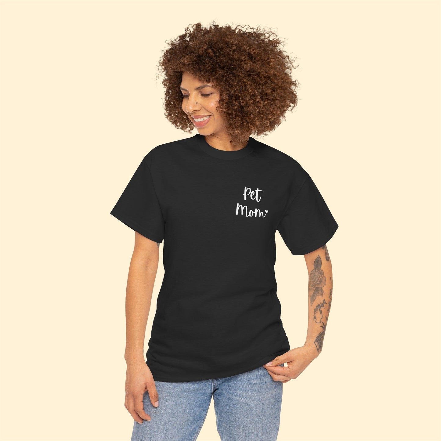 Pet Mom | Pocket Print | Unisex T-shirt - Detezi Designs-31739922806629046976