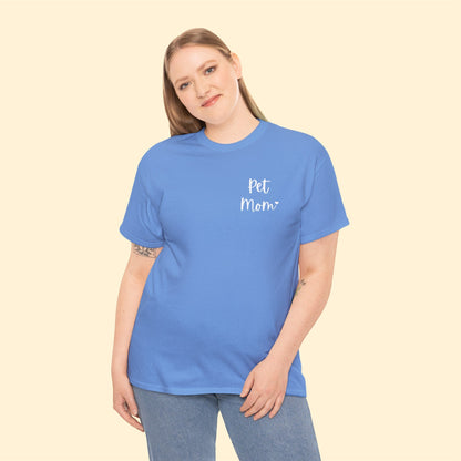 Pet Mom | Pocket Print | Unisex T-shirt - Detezi Designs-31739922806629046976