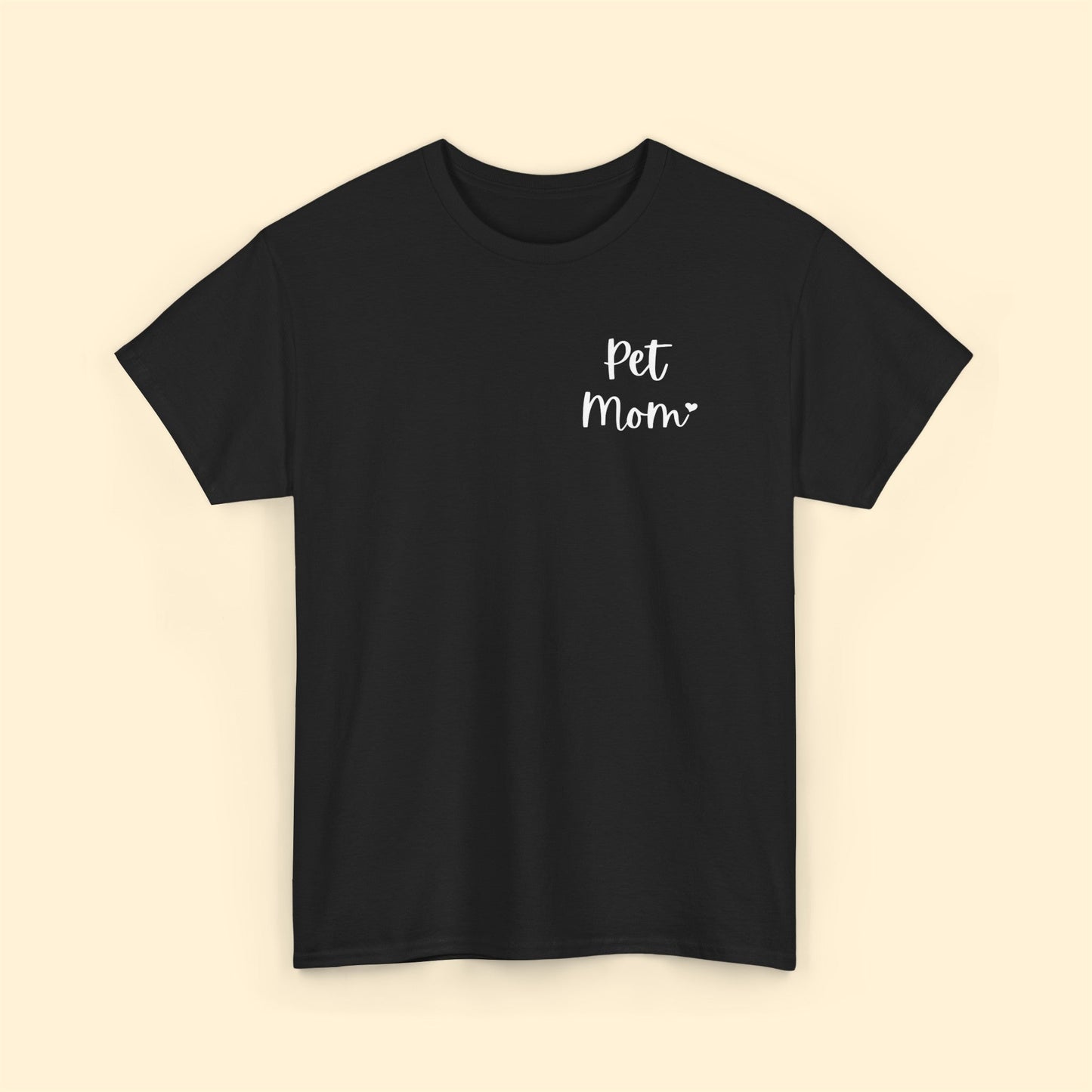 Pet Mom | Pocket Print | Unisex T-shirt - Detezi Designs-37055326341583346421