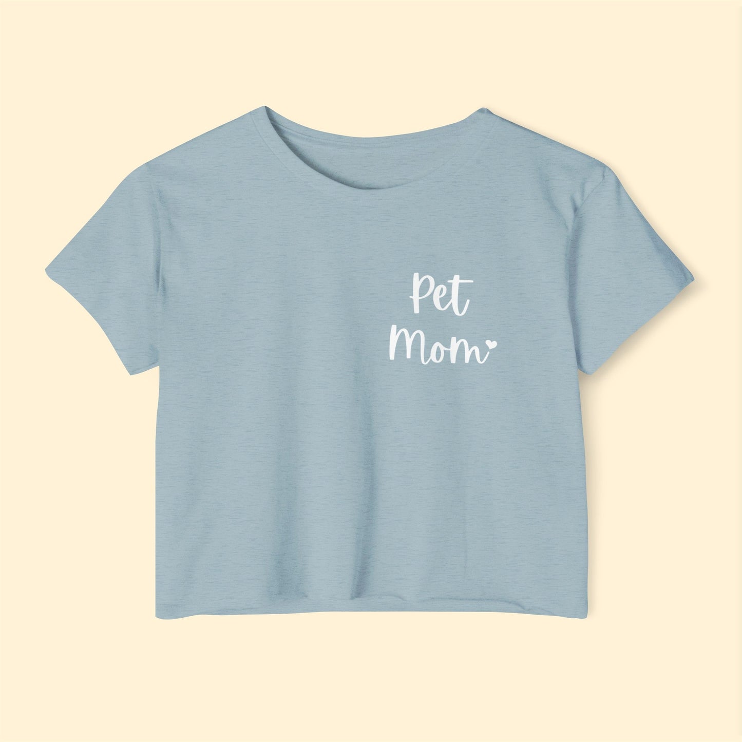 Pet Mom | Pocket Print | Women's Festival Crop Top - Detezi Designs-24590829790986829620