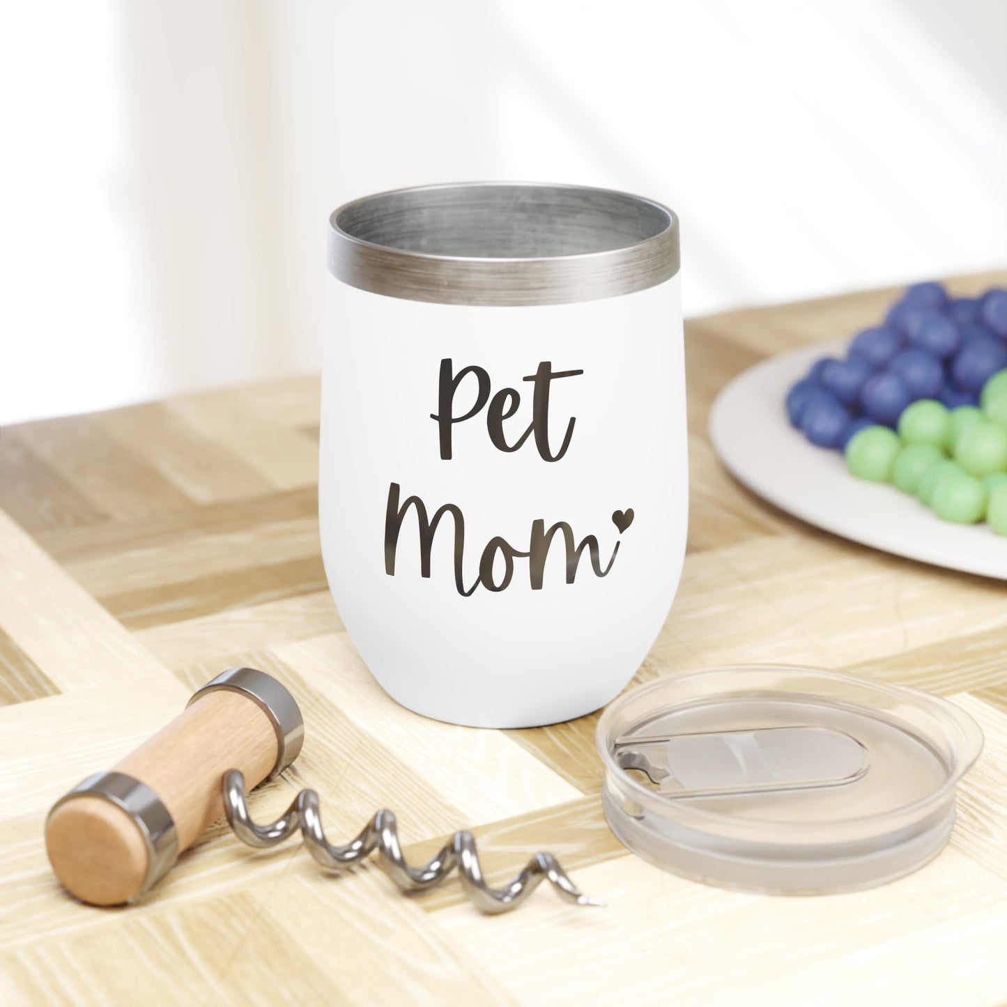 Pet Mom | Wine Tumbler - Detezi Designs-12537733799345519309