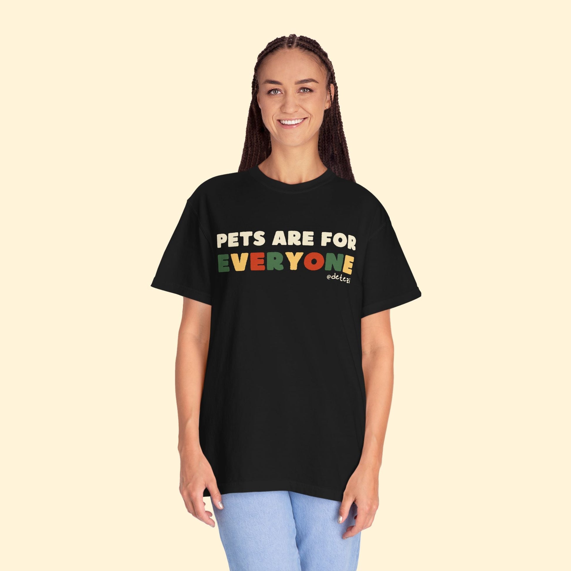 Pets Are For Everyone | Comfort Colors Unisex T-shirt - Detezi Designs - 88515104640634344360