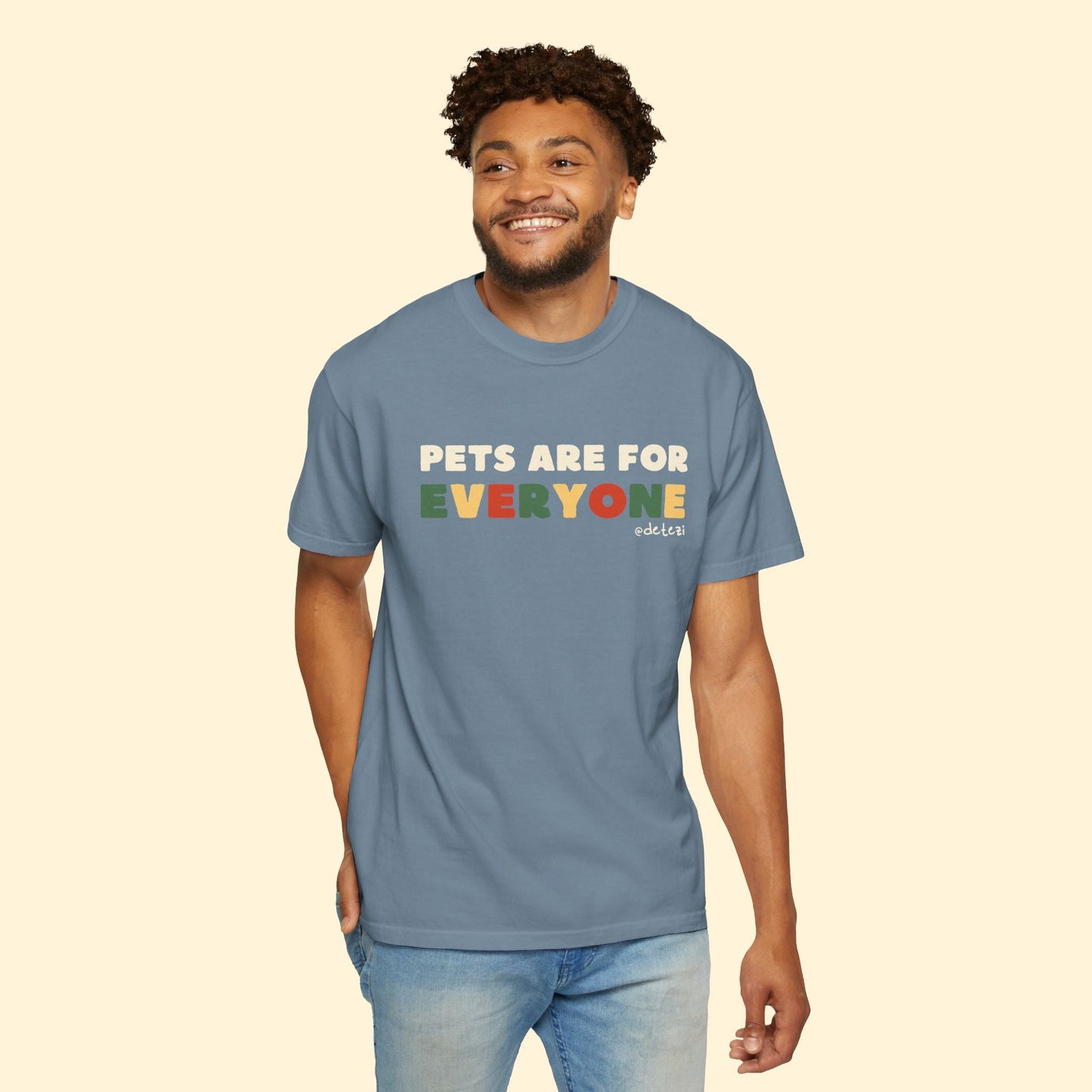 Pets Are For Everyone | Comfort Colors Unisex T-shirt - Detezi Designs - 88515104640634344360