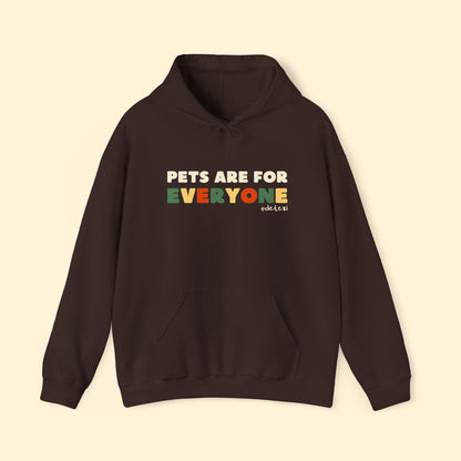 Pets Are For Everyone | Hooded Sweatshirt - Detezi Designs - 57120243084567373603