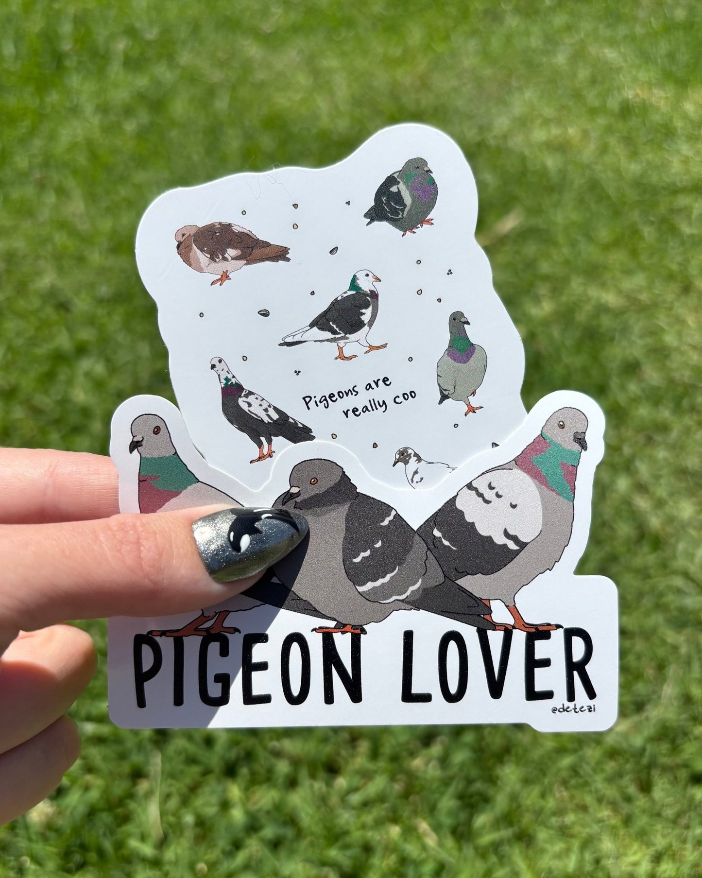Pigeon Lover | Vinyl Sticker - Detezi Designs-