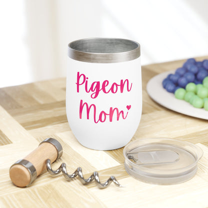 Pigeon Mom | Wine Tumbler - Detezi Designs-11010383311427562158