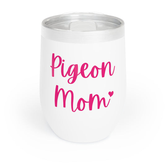 Pigeon Mom | Wine Tumbler - Detezi Designs-32063982903707199320