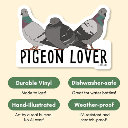 Pigeon Lover | Vinyl Sticker