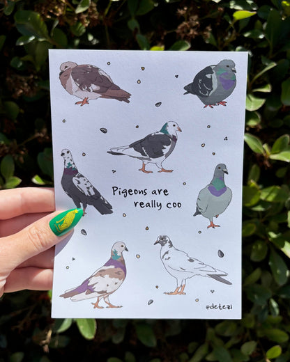 Pigeons Are Really Coo | Giclée Fine Art Print - Detezi Designs - 