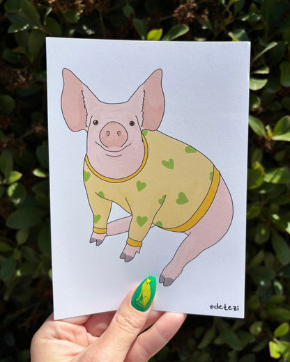Piggy | Giclée Fine Art Print - Detezi Designs - 