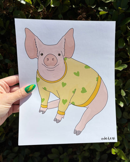 Piggy | Giclée Fine Art Print - Detezi Designs - 