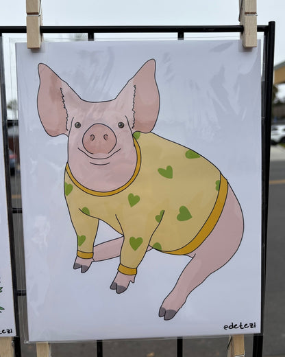 Piggy | Giclee Fine Art Print - Detezi Designs - 