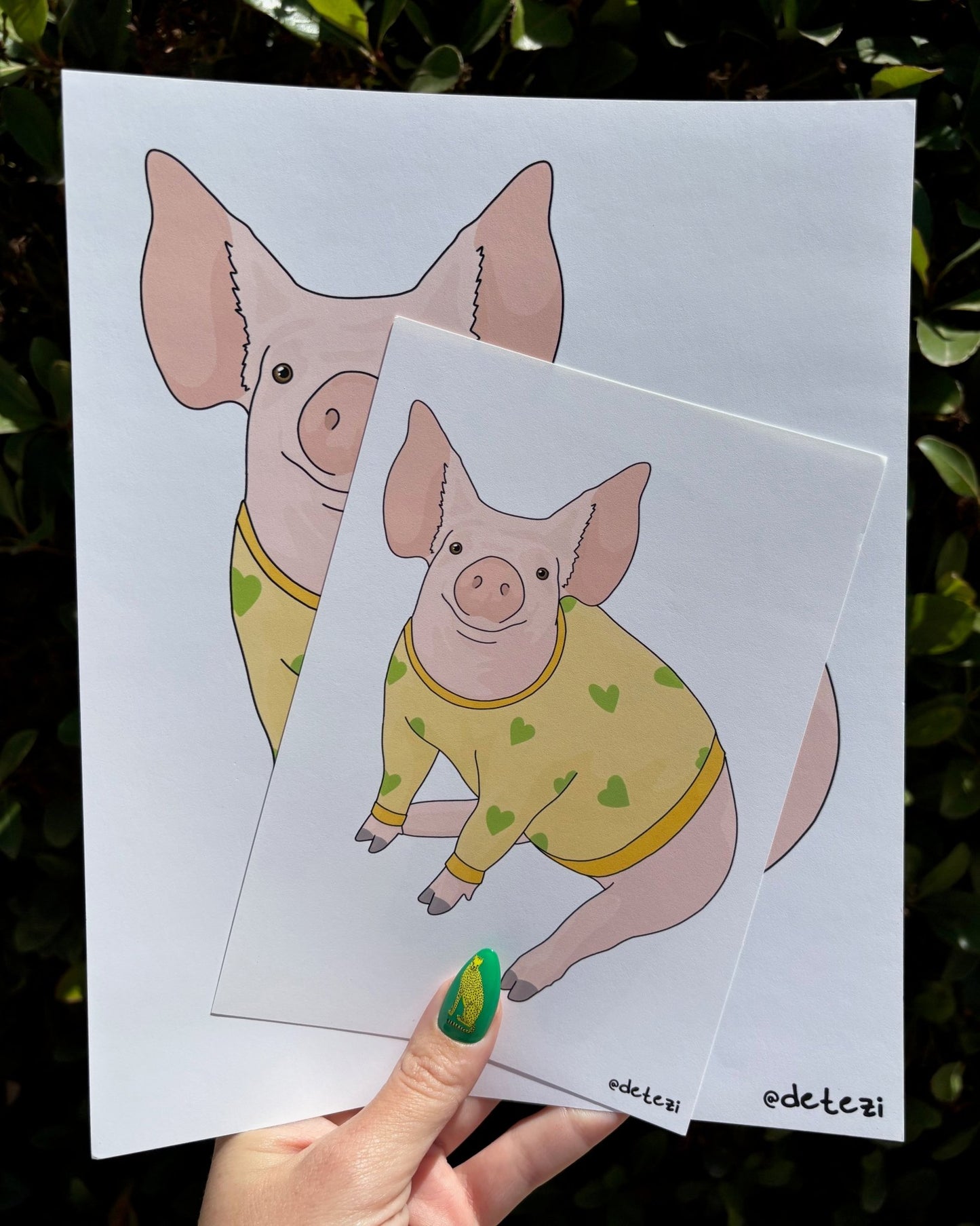 Piggy | Giclée Fine Art Print - Detezi Designs - 