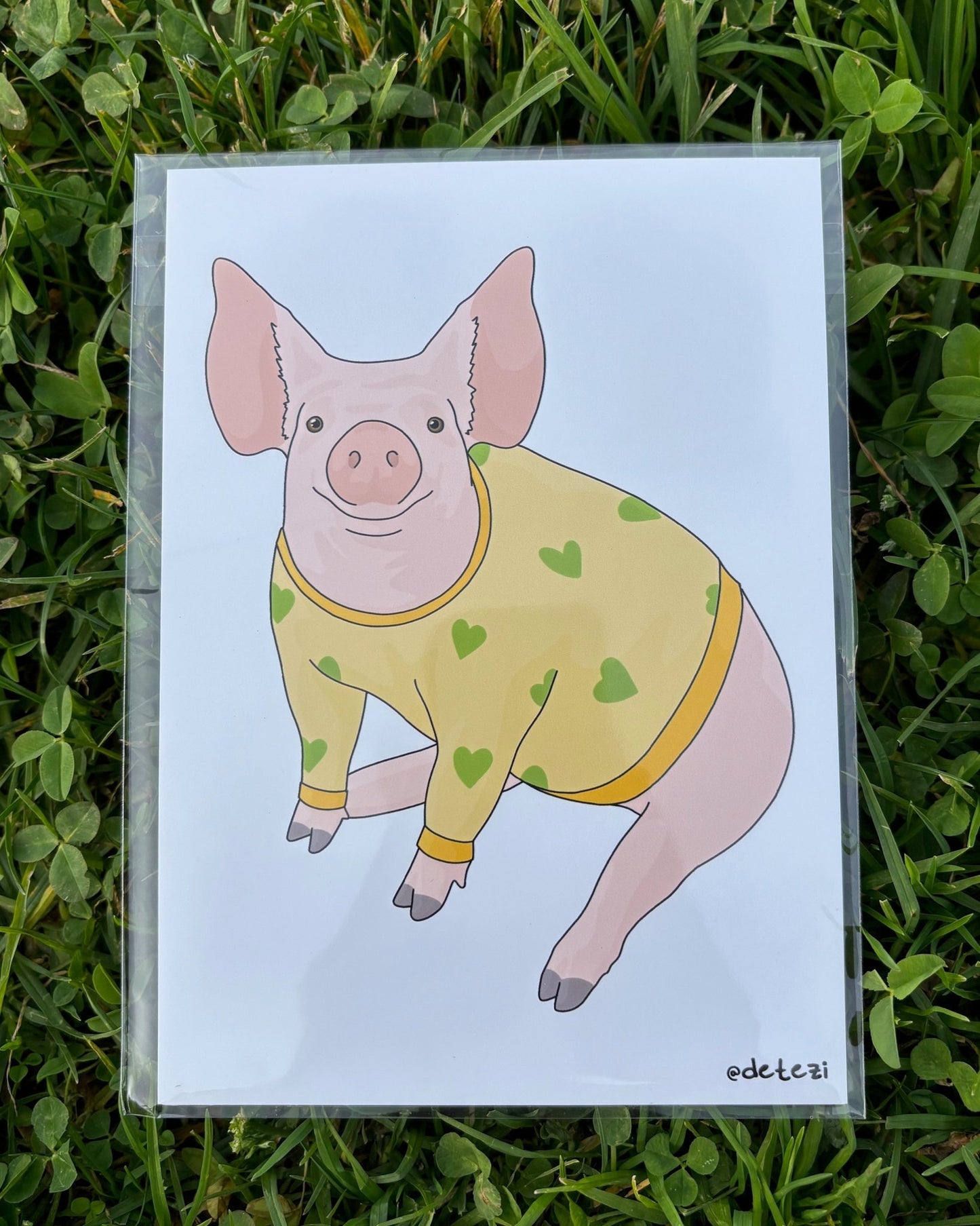 Piggy | Giclee Fine Art Print - Detezi Designs - 
