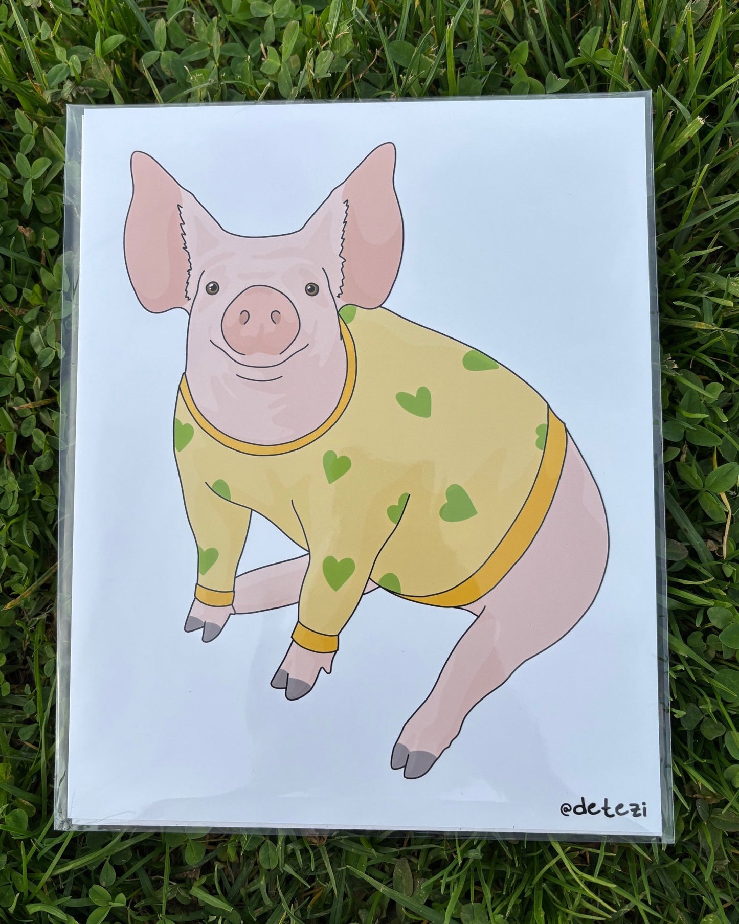 Piggy | Giclee Fine Art Print - Detezi Designs - 