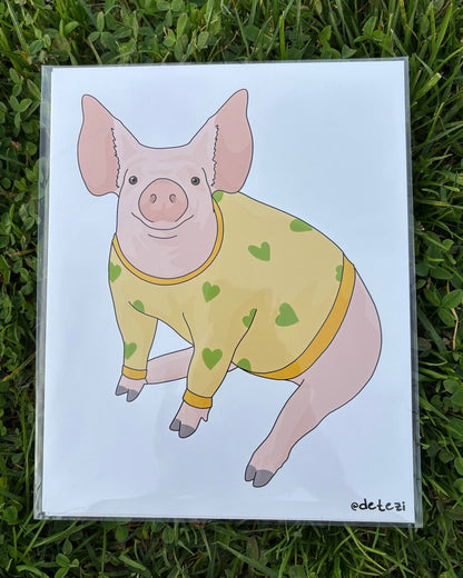 Piggy | Giclee Fine Art Print - Detezi Designs - 