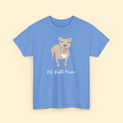 Pit Bull Mom | Unisex T-shirt - Detezi Designs-16453498010226320991