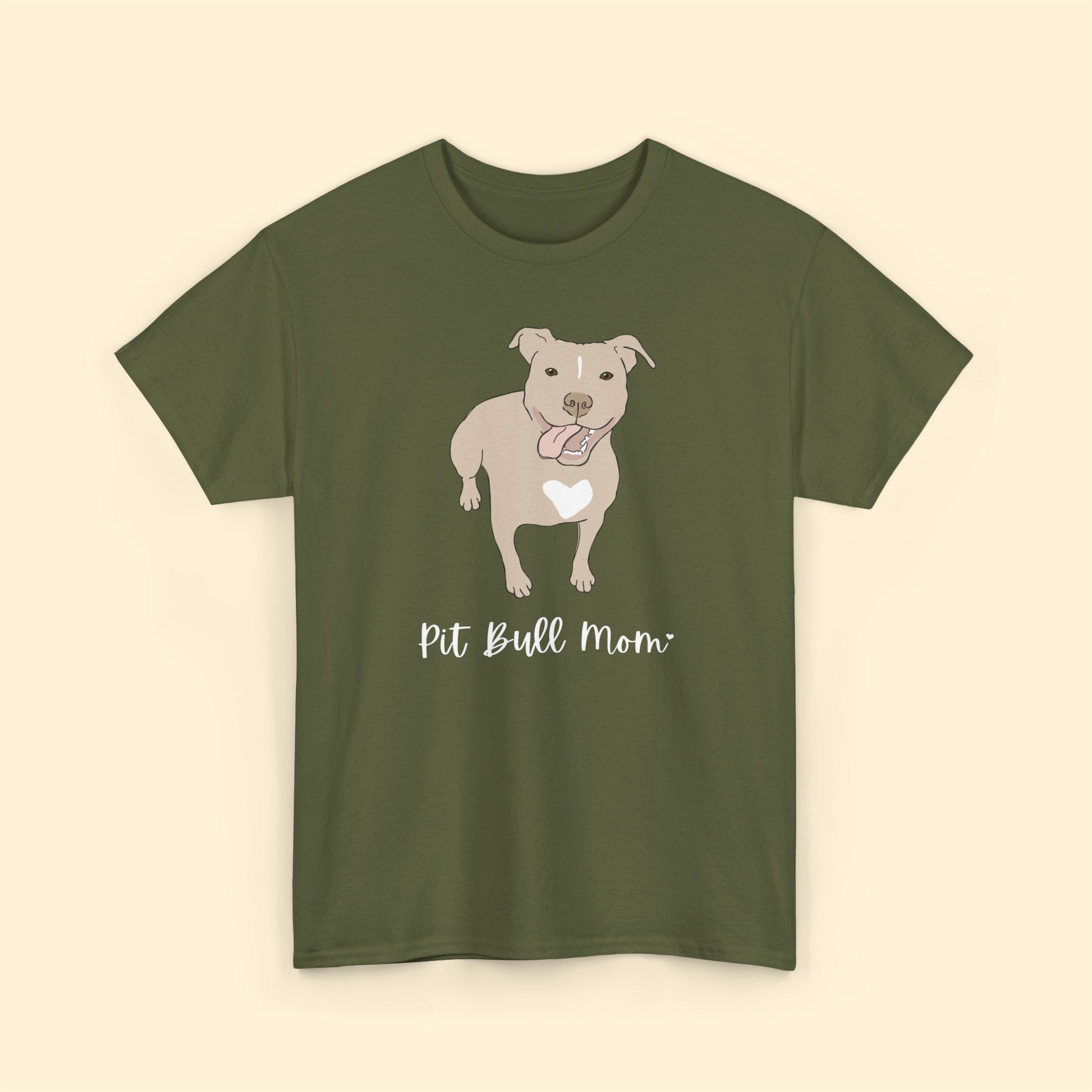 Pit Bull Mom | Unisex T-shirt - Detezi Designs-19709534998928515947