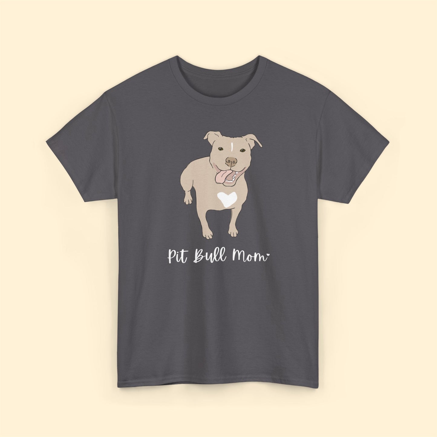 Pit Bull Mom | Unisex T-shirt - Detezi Designs-95517321640133586977