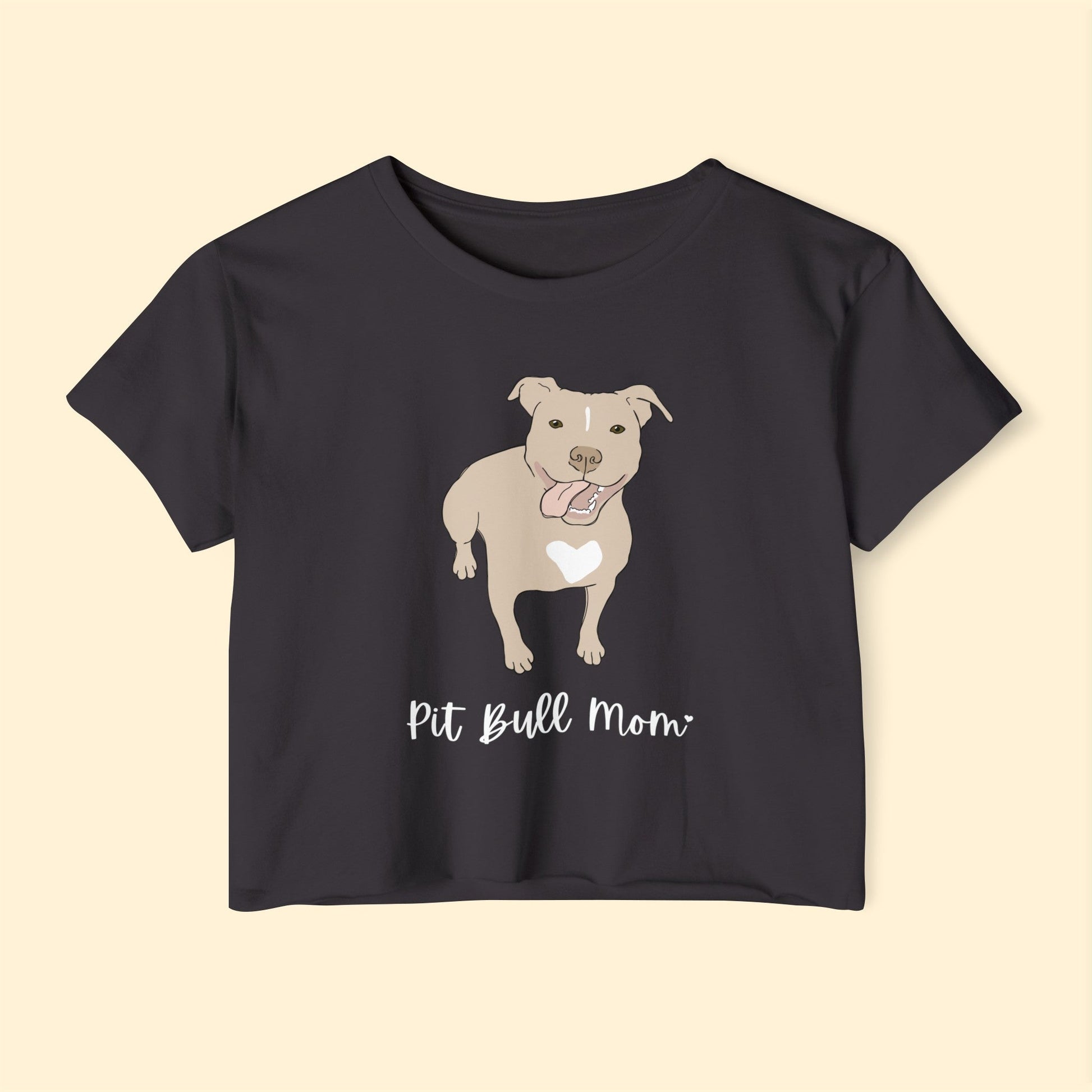 Pit Bull Mom | Women's Festival Crop Top - Detezi Designs-19275440279772875764