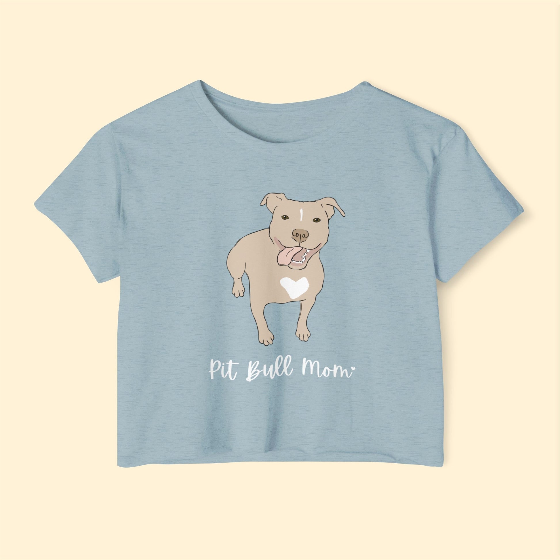 Pit Bull Mom | Women's Festival Crop Top - Detezi Designs-32438365082540298369