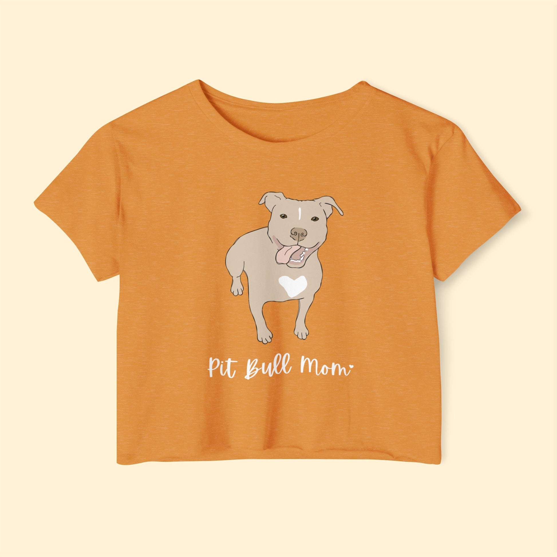 Pit Bull Mom | Women's Festival Crop Top - Detezi Designs-33400215608177947164