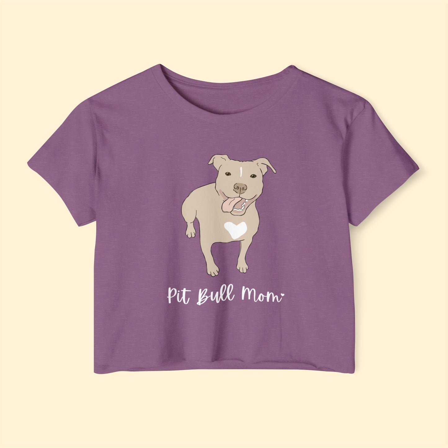 Pit Bull Mom | Women's Festival Crop Top - Detezi Designs-93835860074549745594