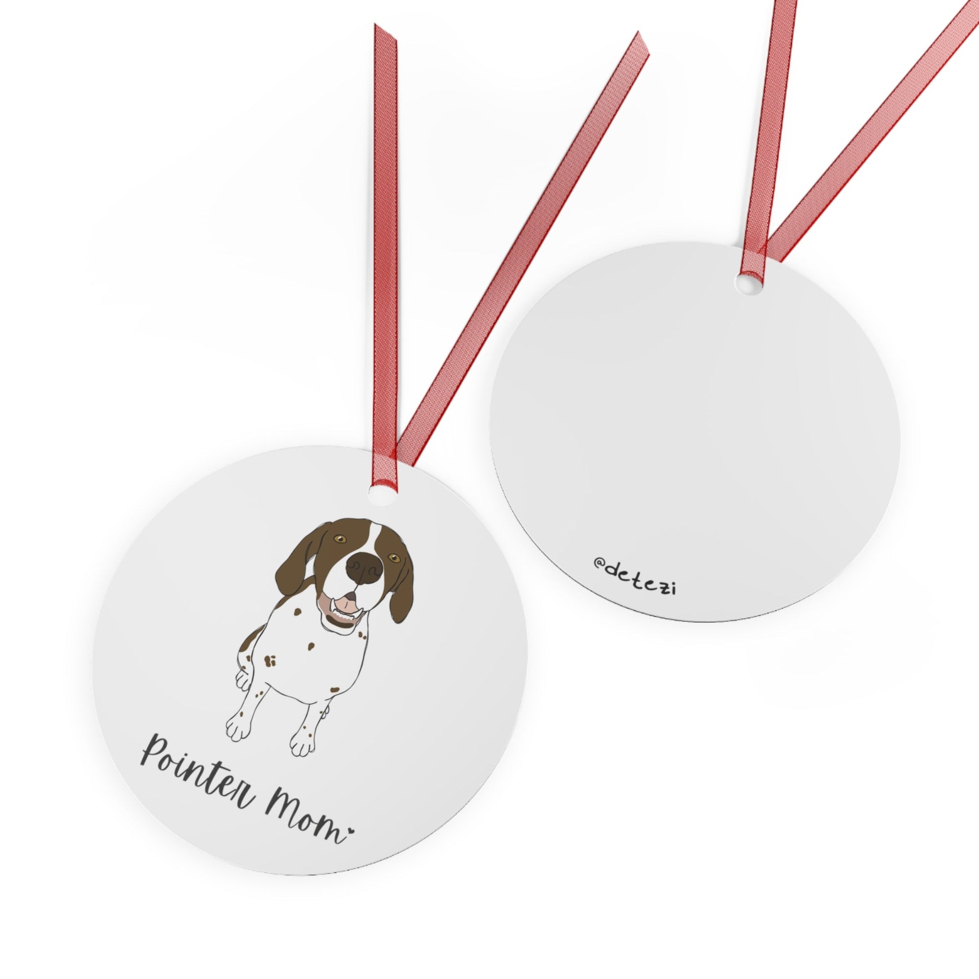 Pointer Mom | Holiday Ornament - Detezi Designs - 31610164992819771692