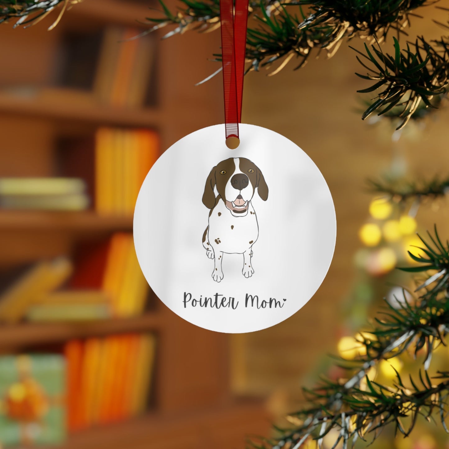 Pointer Mom | Holiday Ornament - Detezi Designs - 31610164992819771692