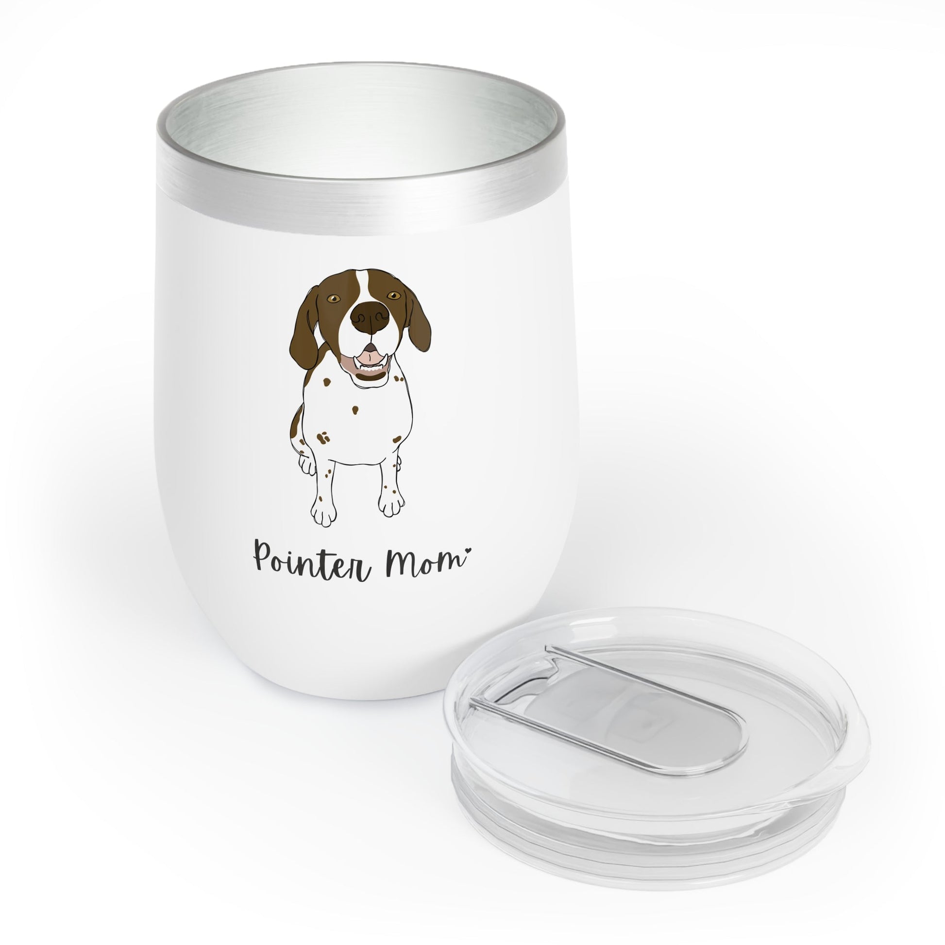 Pointer Mom | Wine Tumbler - Detezi Designs-13716333166881598189