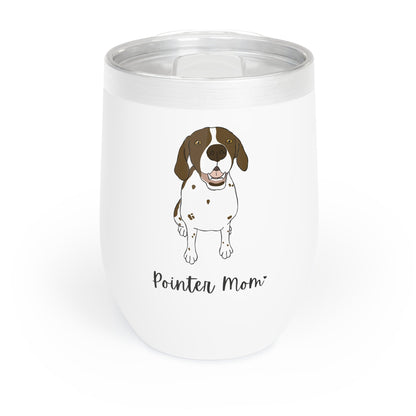 Pointer Mom | Wine Tumbler - Detezi Designs-13716333166881598189