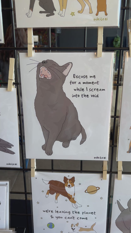 Scream Into the Void | Giclee Fine Art Print