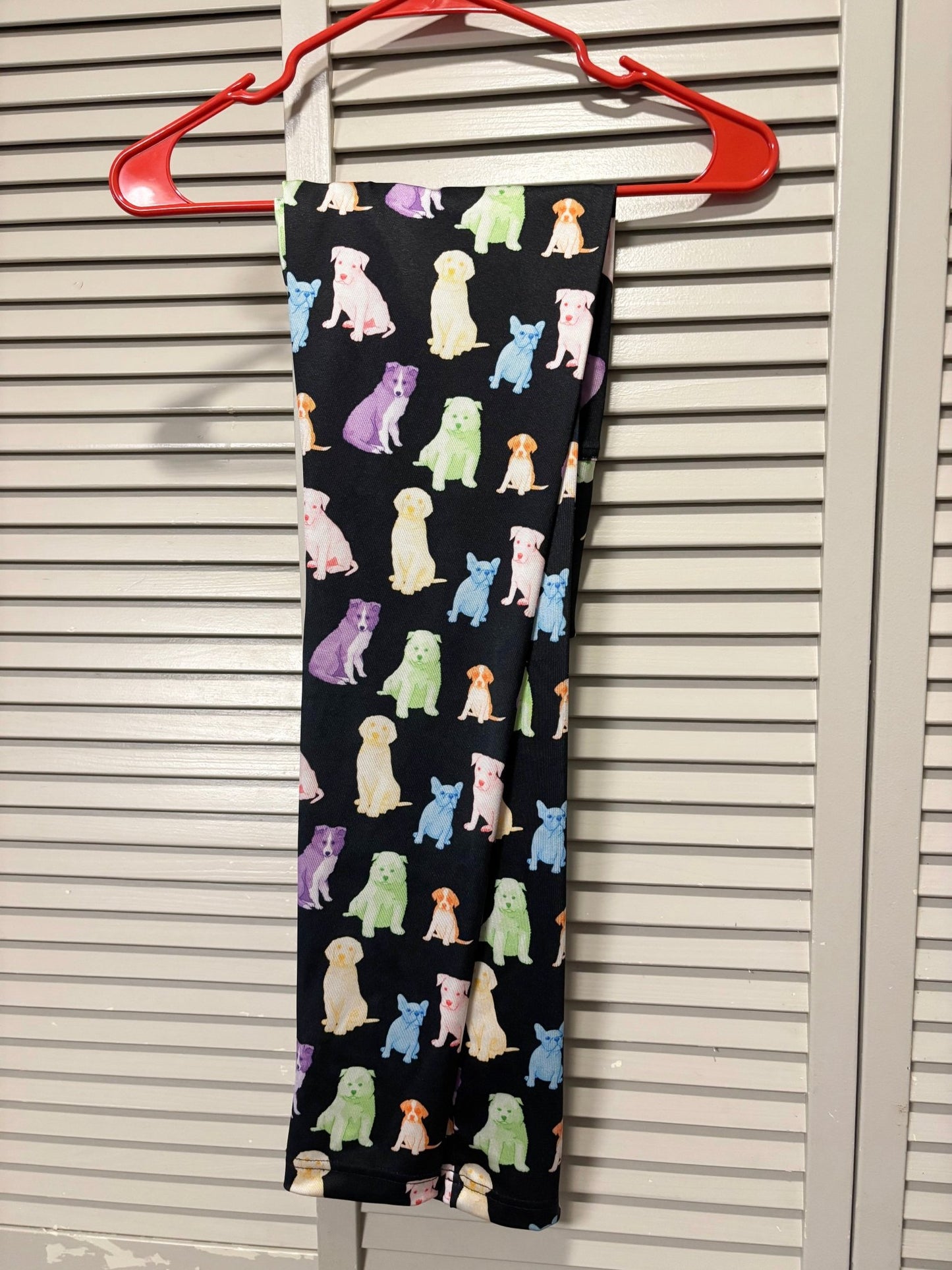 Printed Leggings | Rainbow Puppies | Small - Detezi Designs-