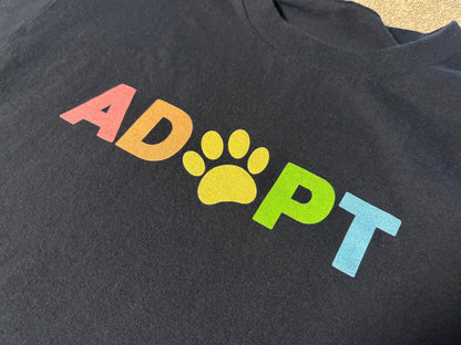 Printed Tee | Adopt Rainbow | Small - Detezi Designs-