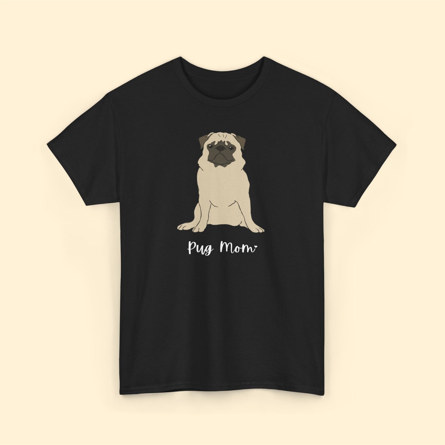 Pug Mom | Unisex T-shirt - Detezi Designs-18126368531582850238