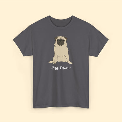 Pug Mom | Unisex T-shirt - Detezi Designs-24299655506210466608