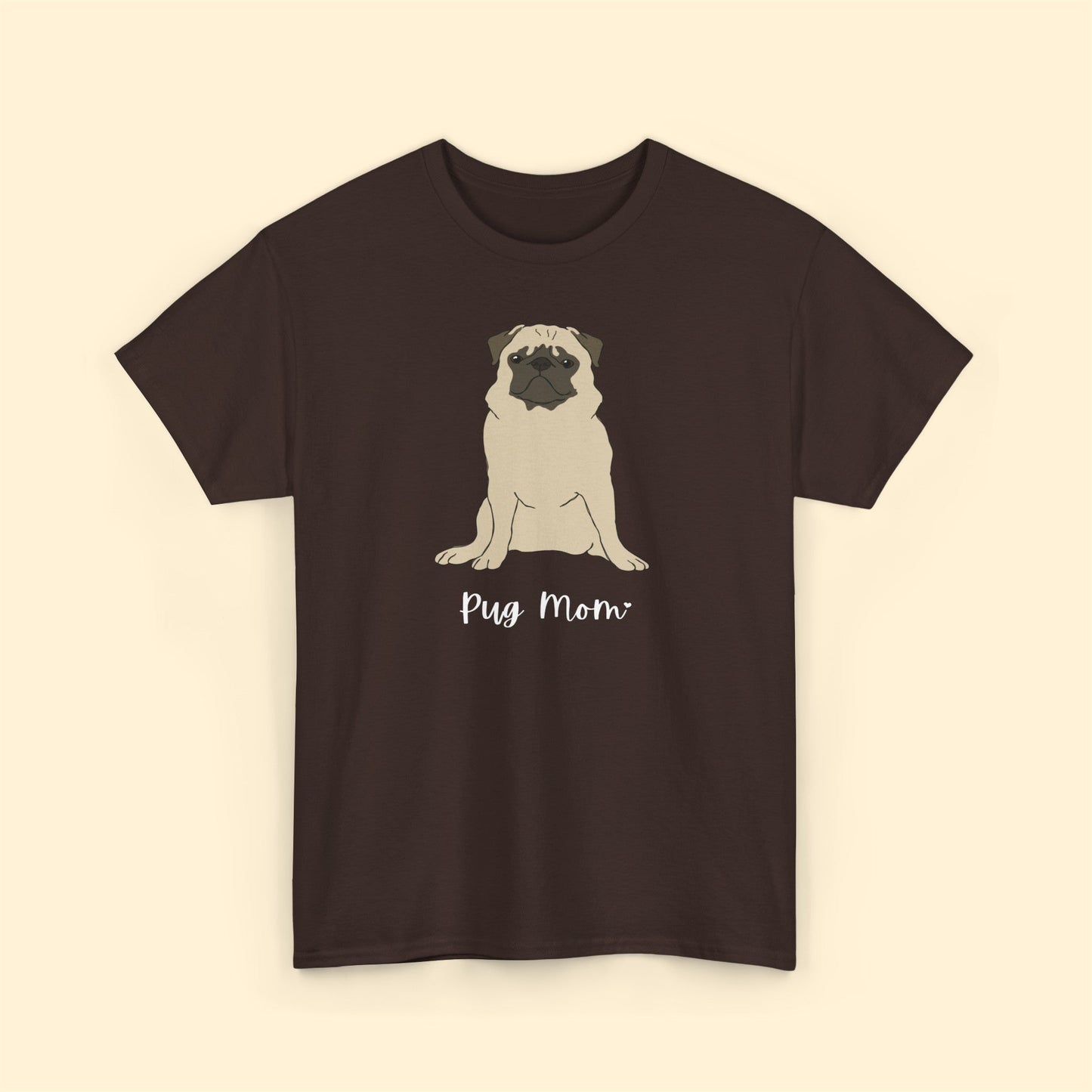 Pug Mom | Unisex T-shirt - Detezi Designs-26431085031347066912