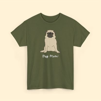 Pug Mom | Unisex T-shirt - Detezi Designs-27019804002436810914