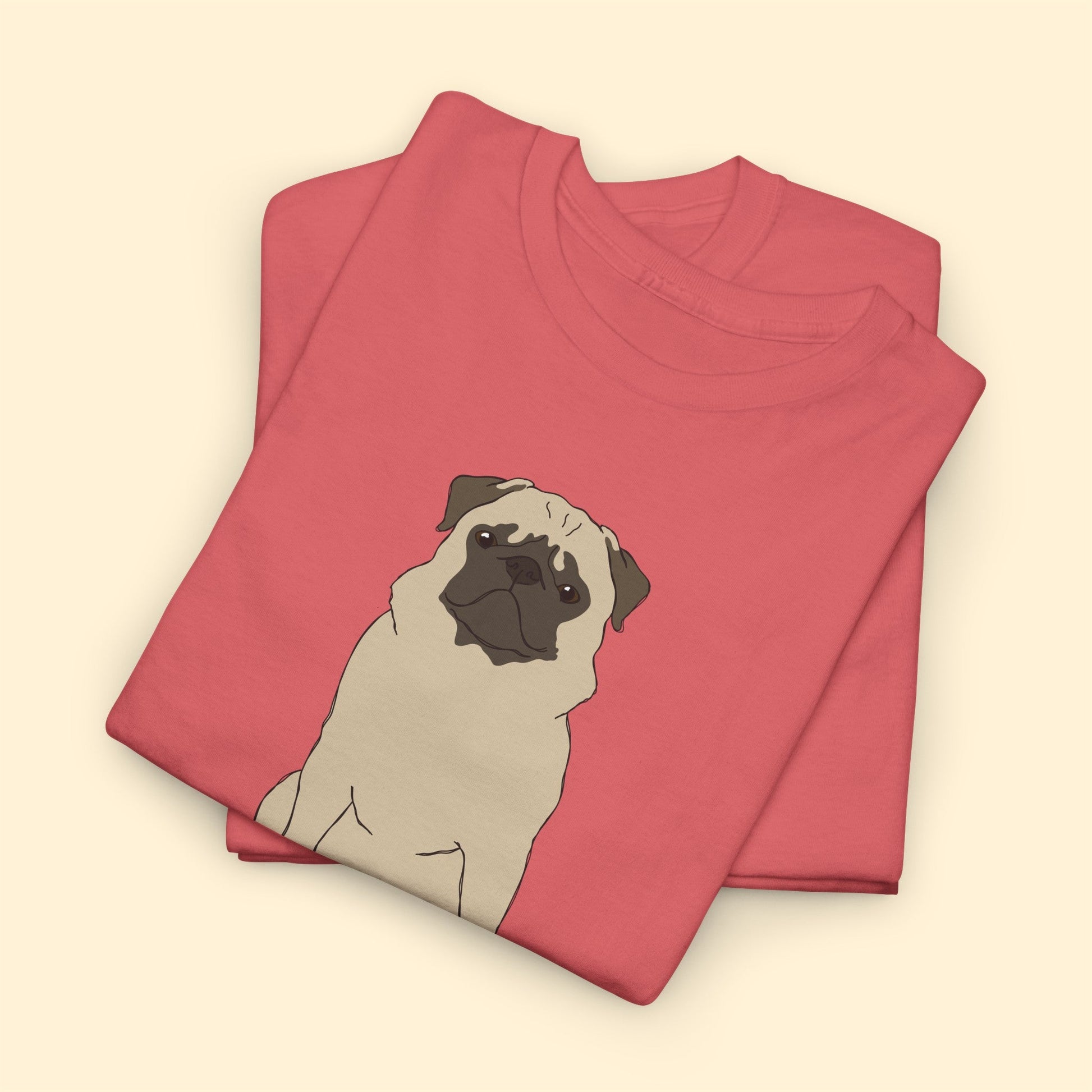 Pug Mom | Unisex T-shirt - Detezi Designs-27019804002436810914