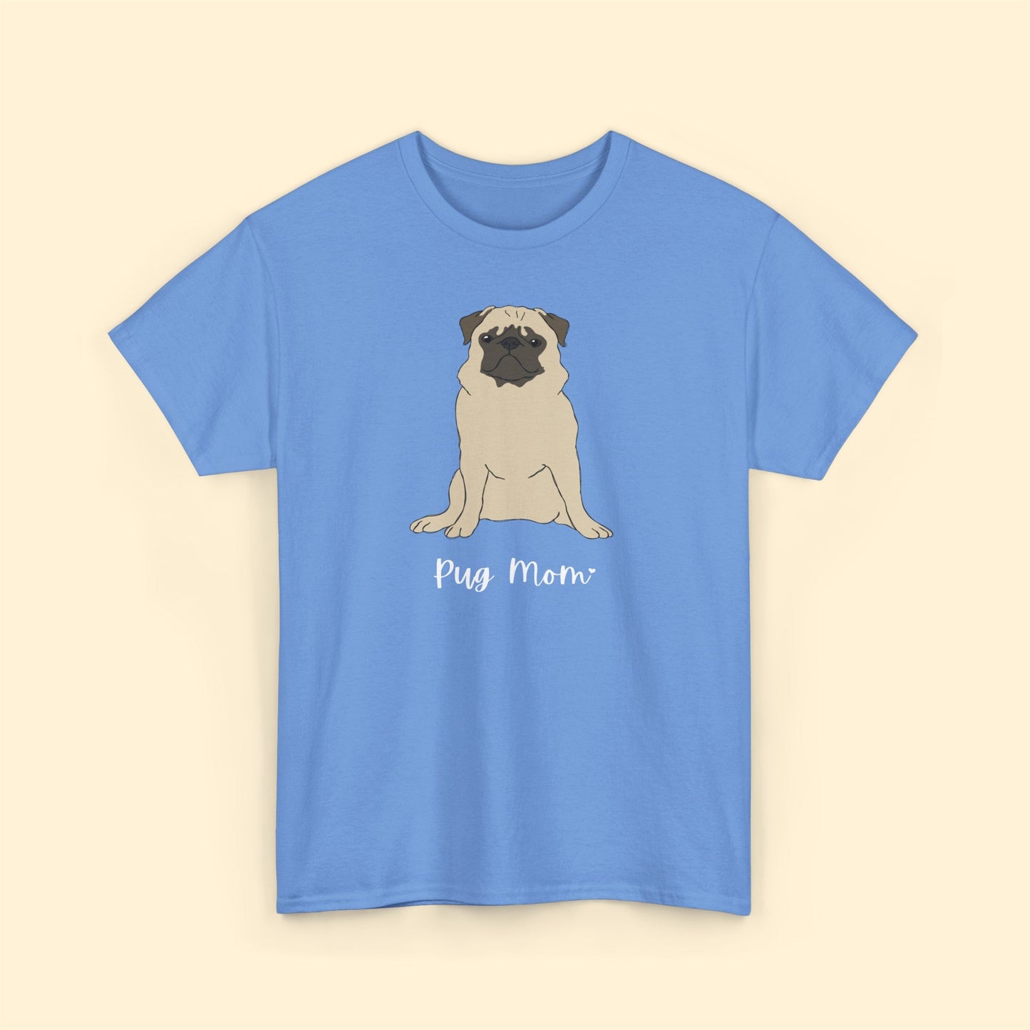 Pug Mom | Unisex T-shirt - Detezi Designs-29392929268395408297