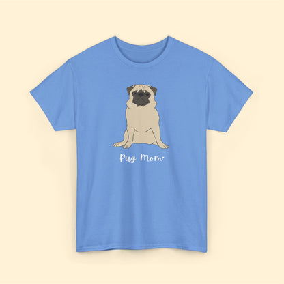 Pug Mom | Unisex T-shirt - Detezi Designs-29392929268395408297