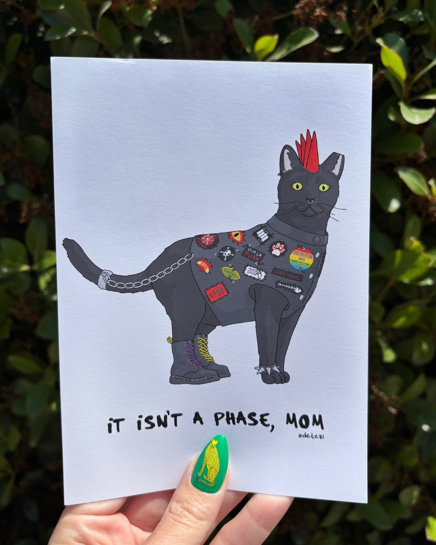 Punk Cat | Giclée Fine Art Print - Detezi Designs - 